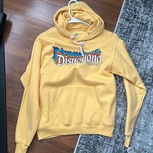 Disneyland resort yellow hoodie size Small